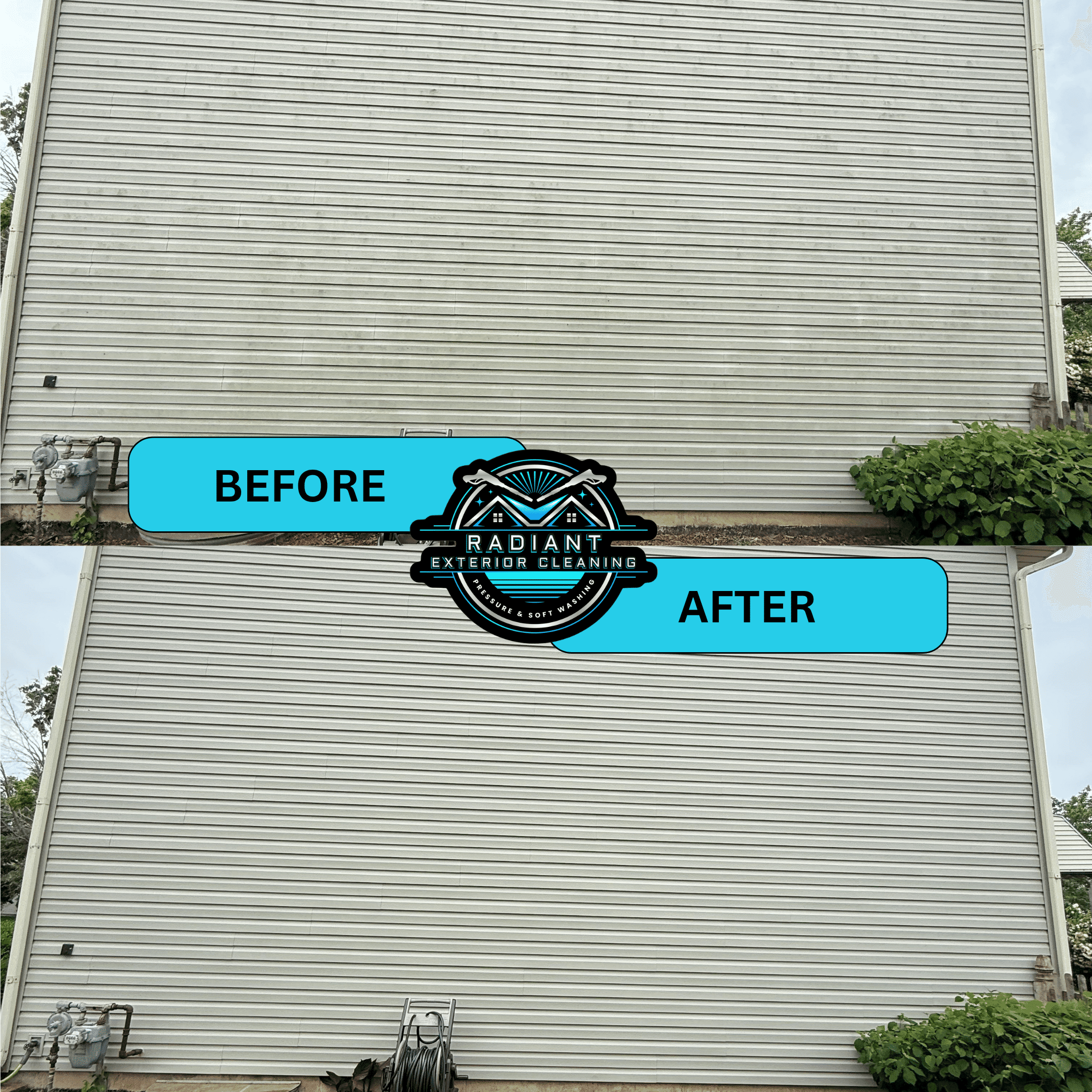 Exterior cleaning transformation
